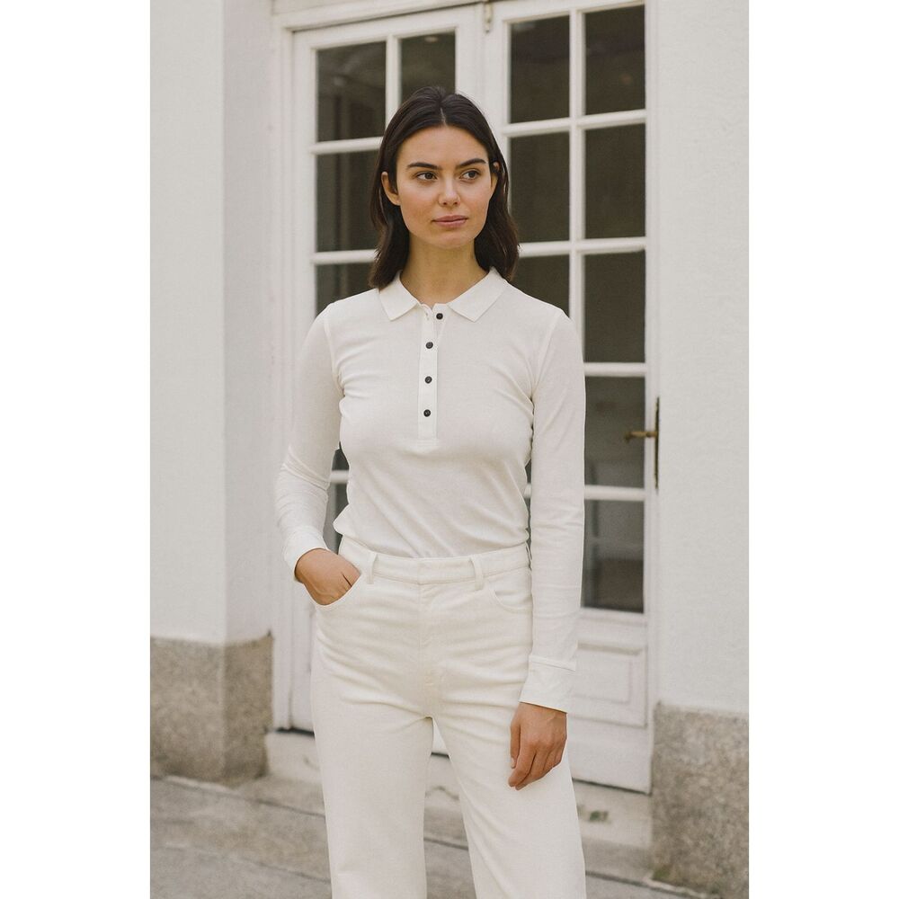 MISHA NONOO White Button Up Long Sleeve Collared Shirt Top Women's Size XXS